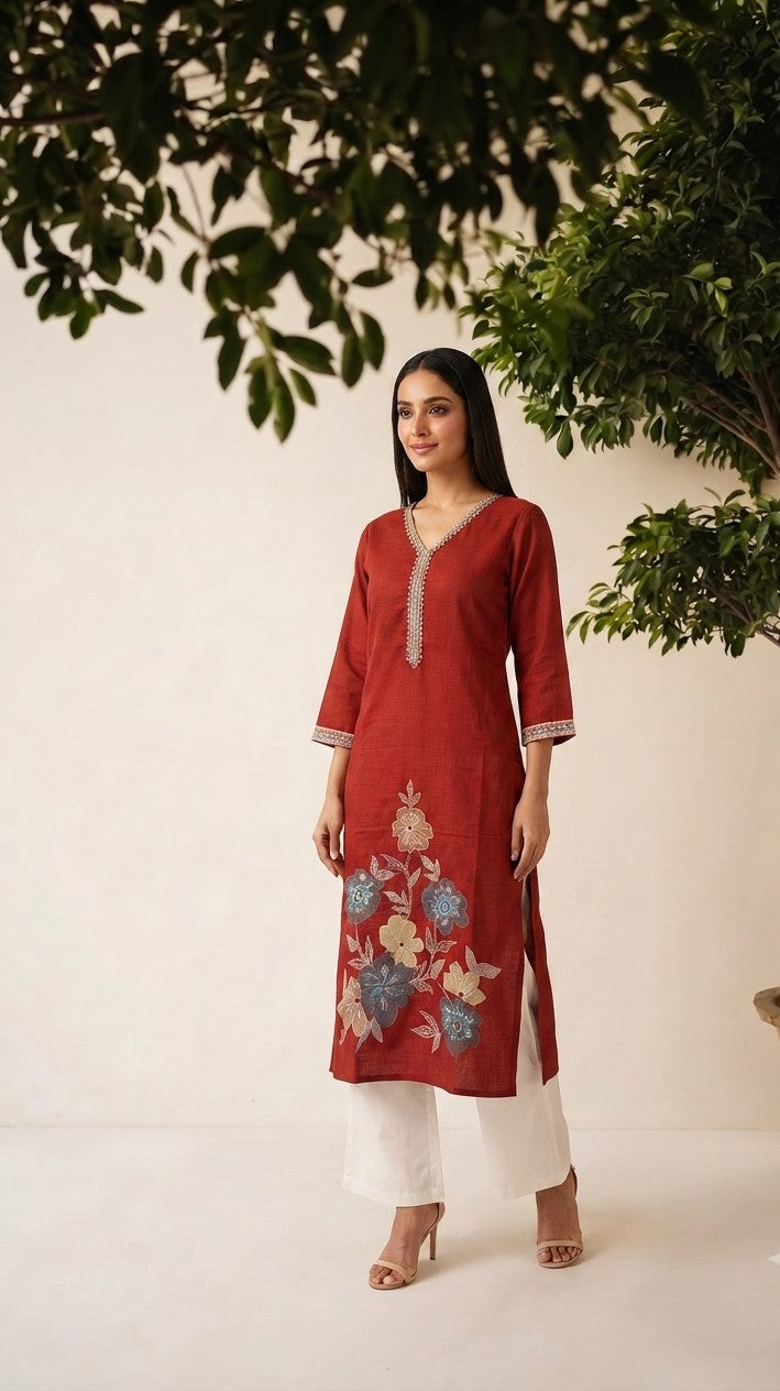 Only Kurta In Pure  Cotton OK0118