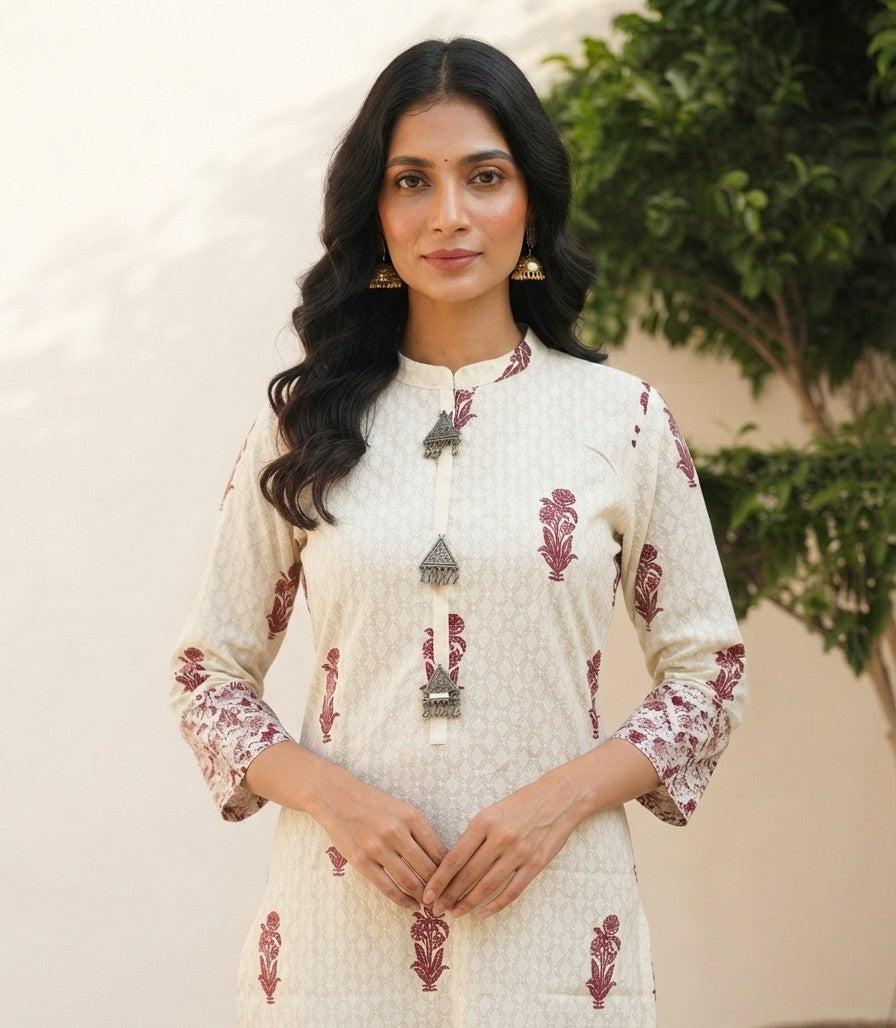 Pure Cotton Printed Dupatta Set