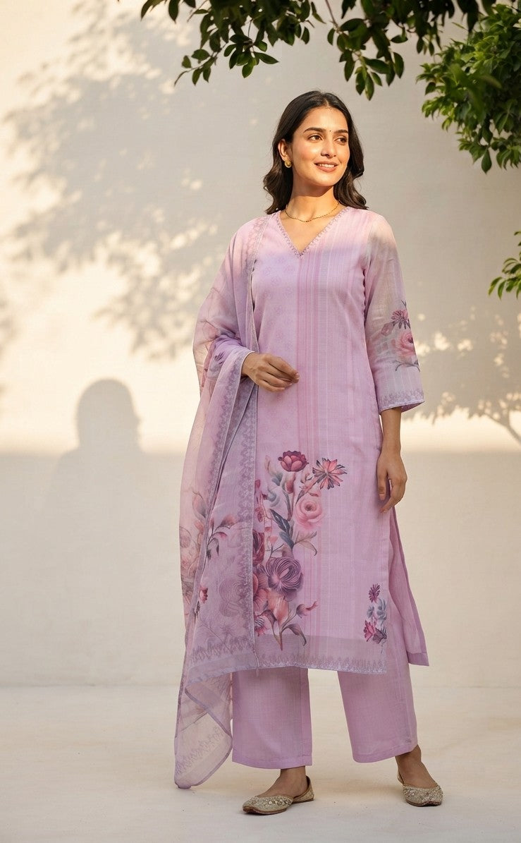 Pure Chanderi Dupatta Set