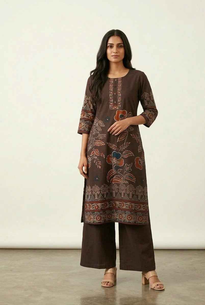 Pure Cotton Three Piece Dupatta Set CS0268