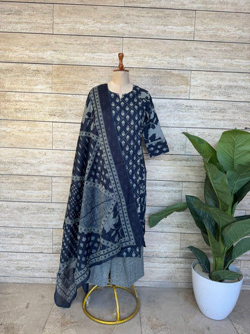 Pure Cotton Dupatta Set
