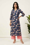 Pure Cotton Angrakha Style Two Piece Pant Set  LS002
