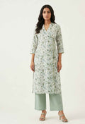 Pure Cotton Angrakha Style Two Piece Pant Set  LS005
