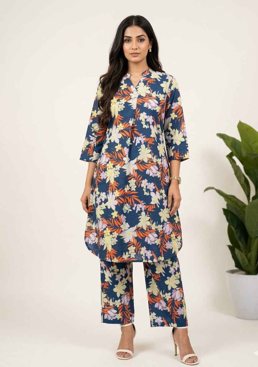 Pure Cotton Two Piece Co Ord Sets  LS009