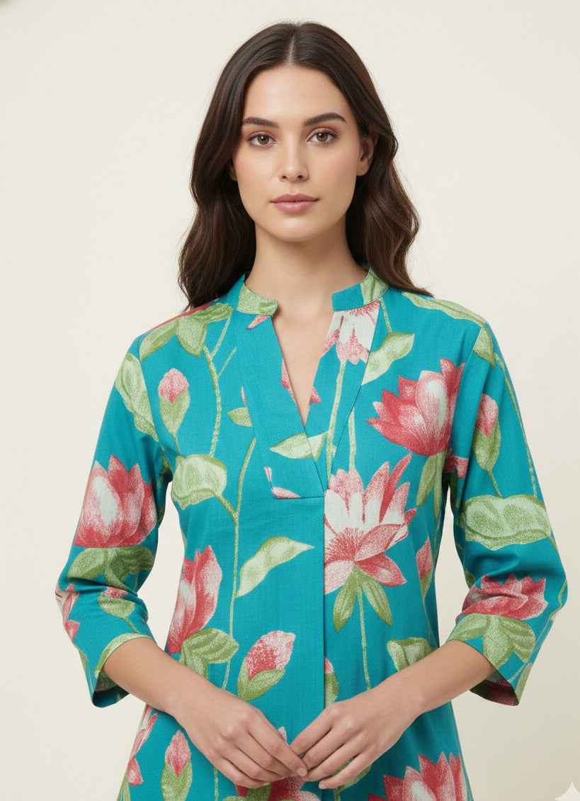 Pure Cotton Two Piece Co Ord Set