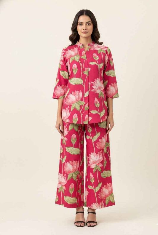 Pure Cotton Two Piece Co Ord Set