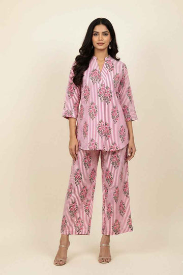 Pure Cotton Two Piece Co Ord Set