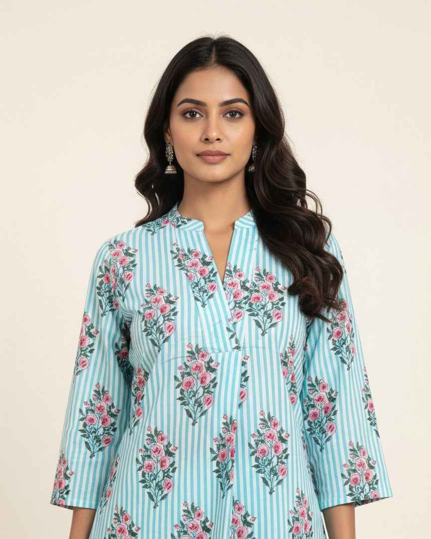 Pure Cotton Two Piece Co Ord Set