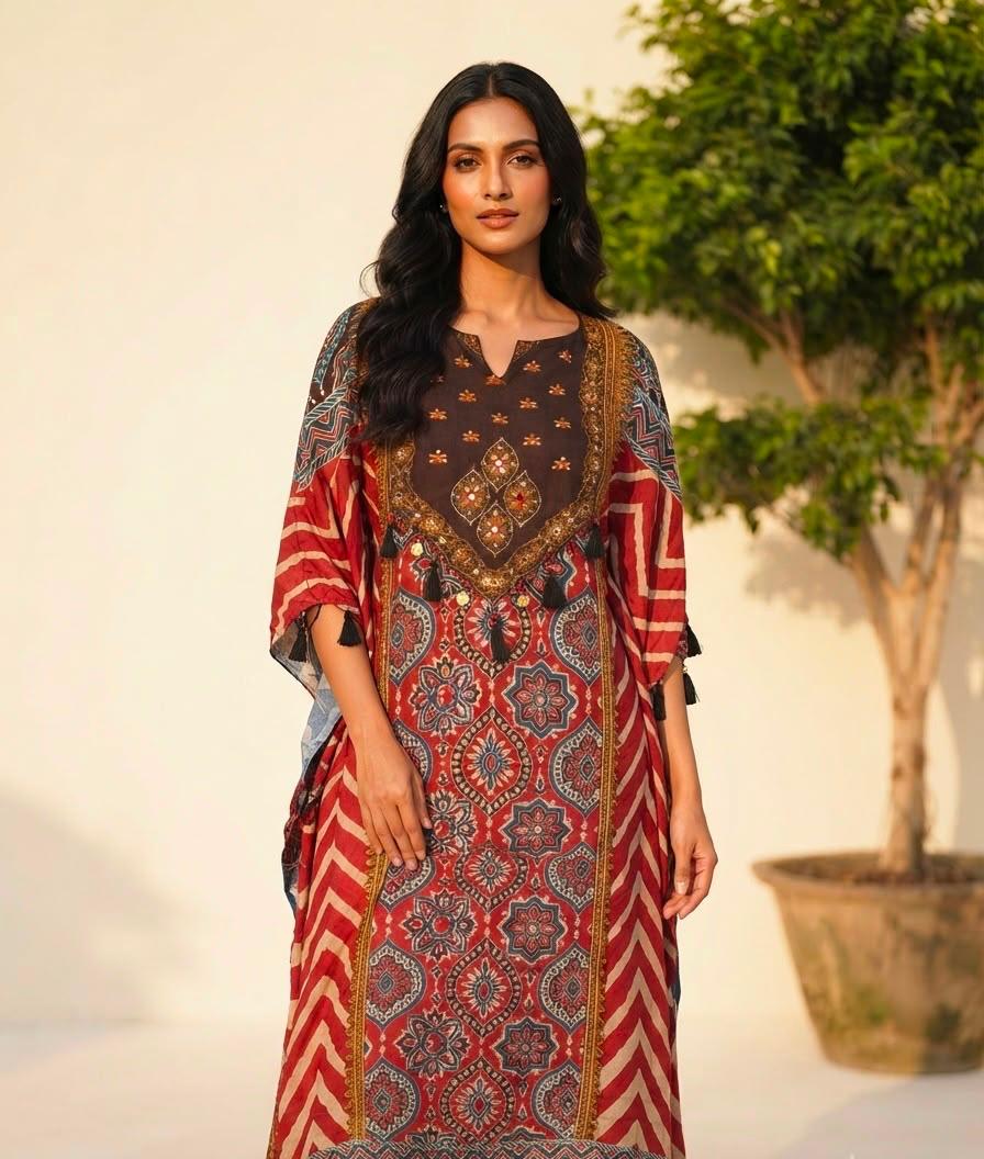 Pure Muslin Kaftan Set