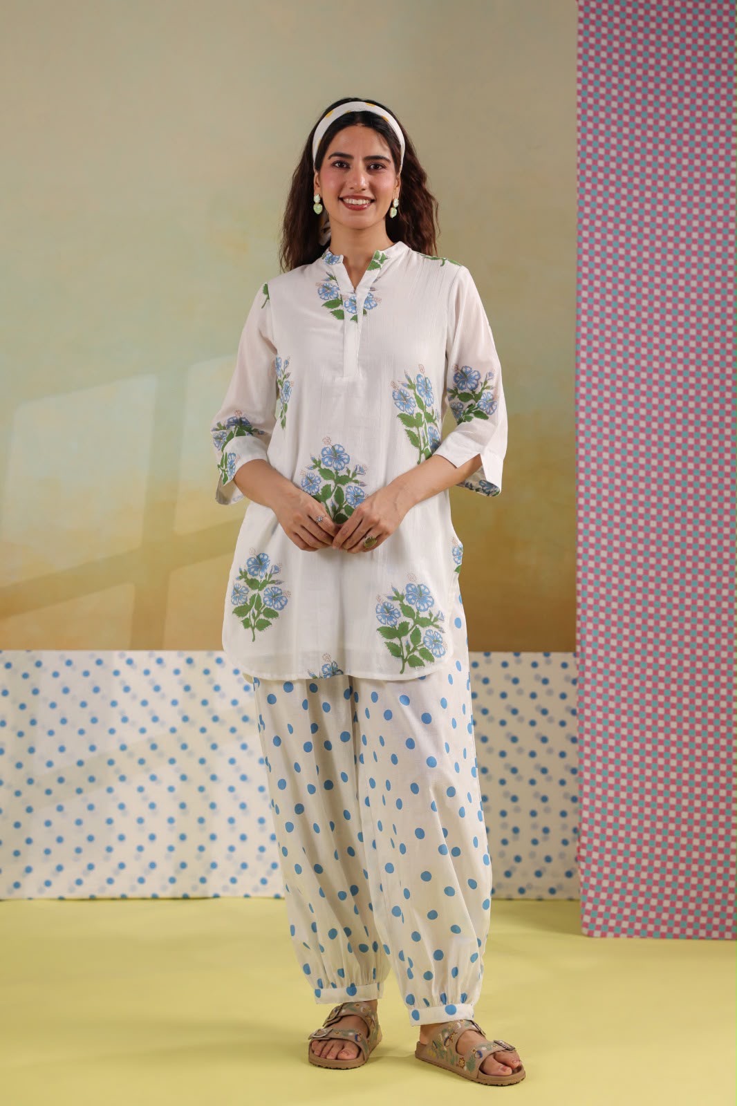 Premium Cotton Farsi pants cord set