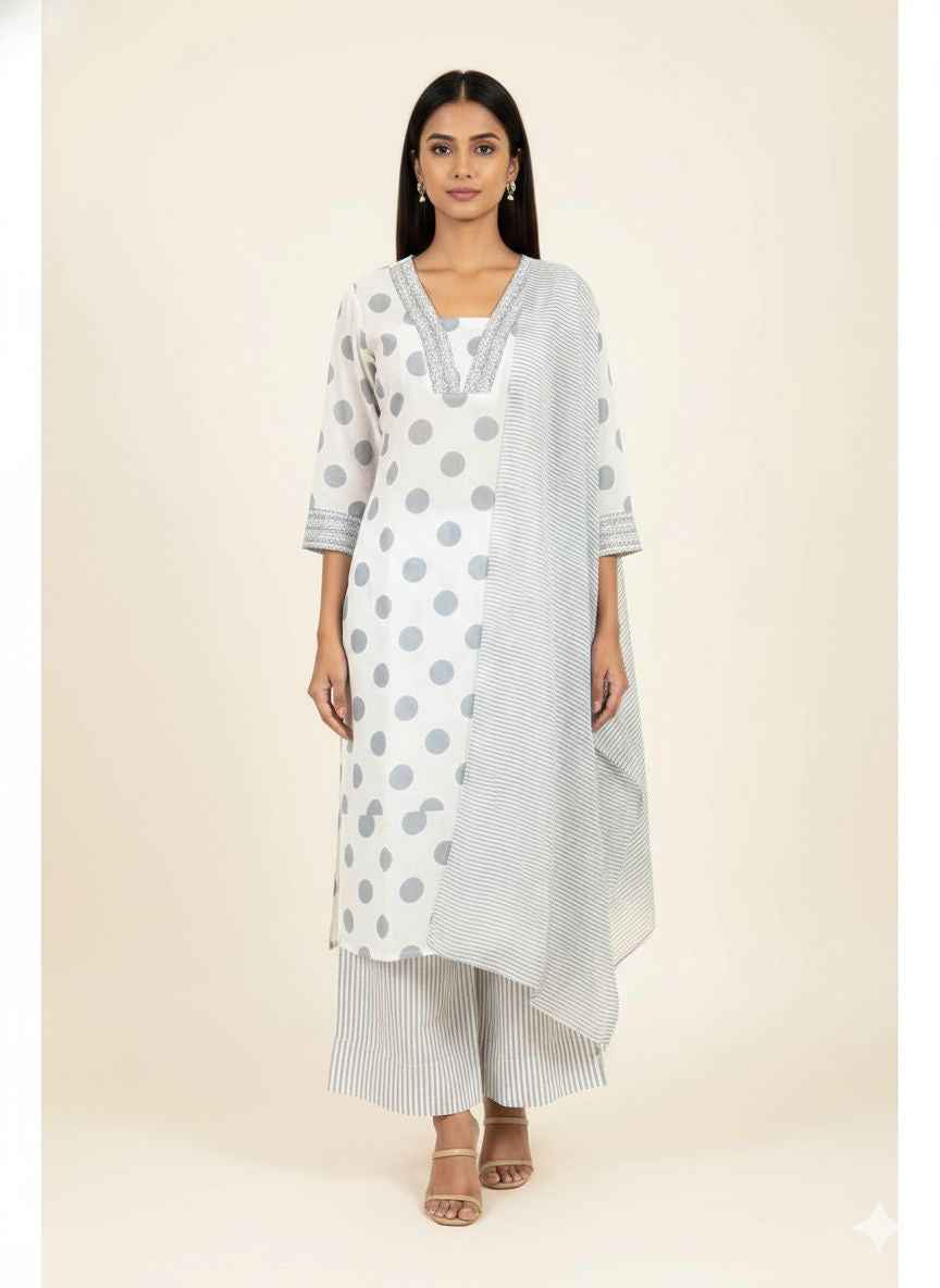 Pure cotton Dupatta set