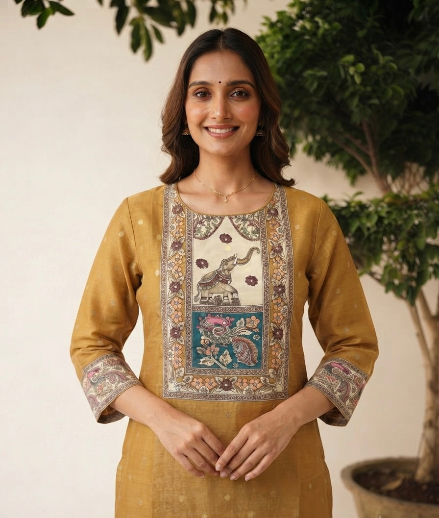 Pure Chanderi  Silk Dupatta Set CHS020