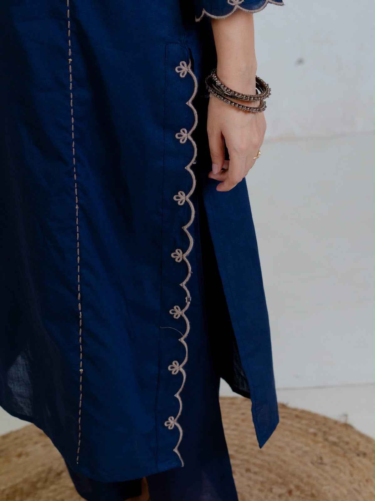 Pure Cotton Embroidered Dupatt Set