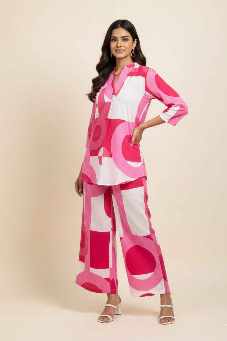 Pure Cotton Two Piece Co Ord Set