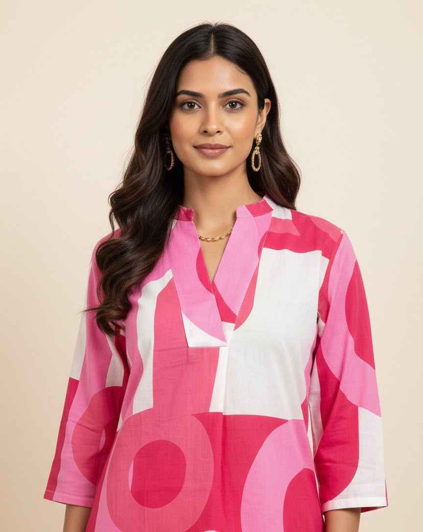 Pure Cotton Two Piece Co Ord Set