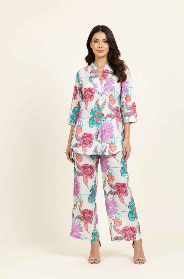 Pure Cotton Two Piece Co Ord Set