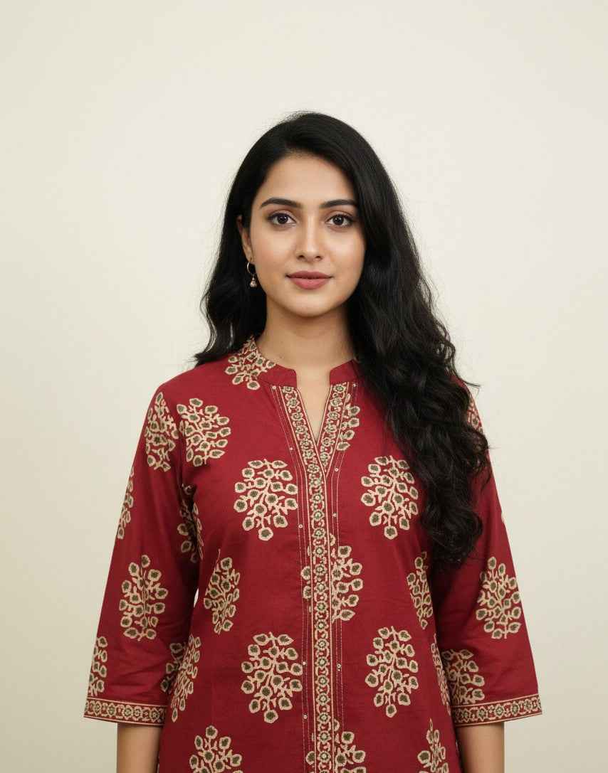 Pure Cotton Three Piece Dupatta Set