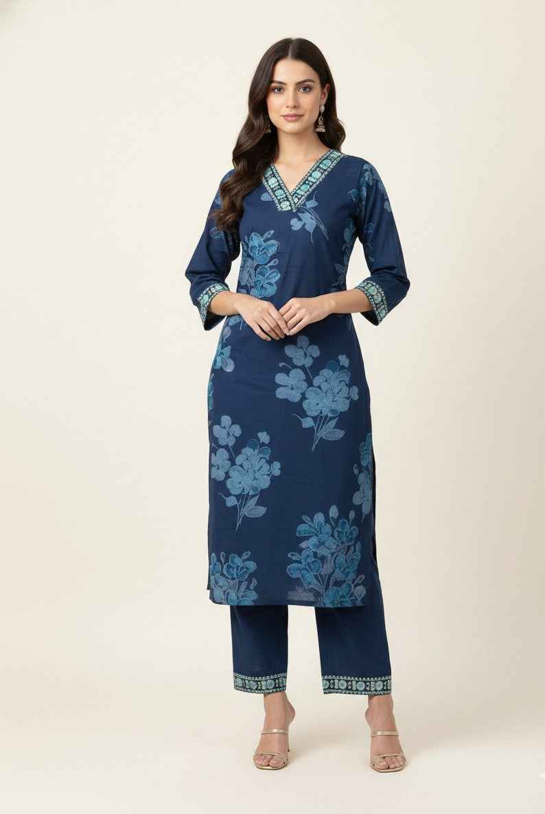 Pure Cotton Three Piece Dupatta Set