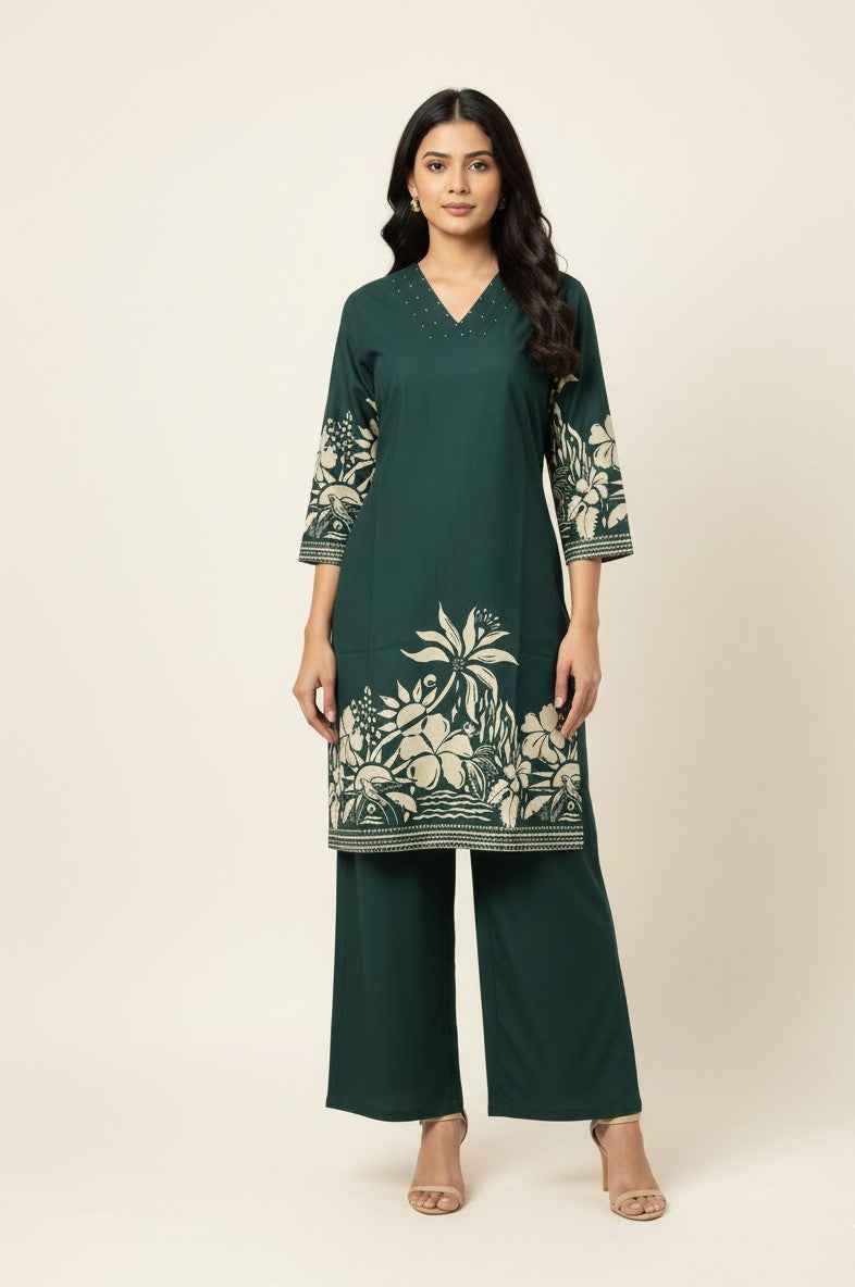 Pure Cotton Two Piece Co Ord Set