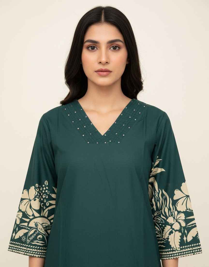 Pure Cotton Two Piece Co Ord Set