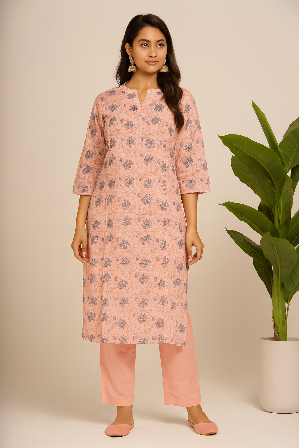 Angrakha Two Piece Pure Cotton Pant Sets Collection FL0229