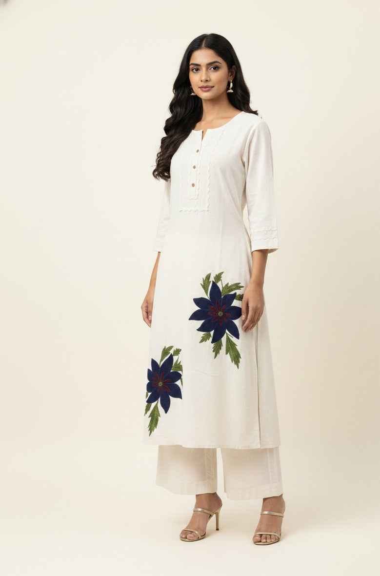 Pure Cotton Flex Two Piece Pant Set