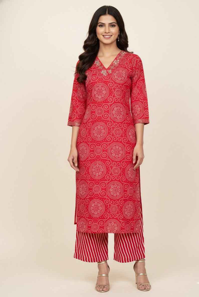 Pure Cotton Three Piece Dupatta Set