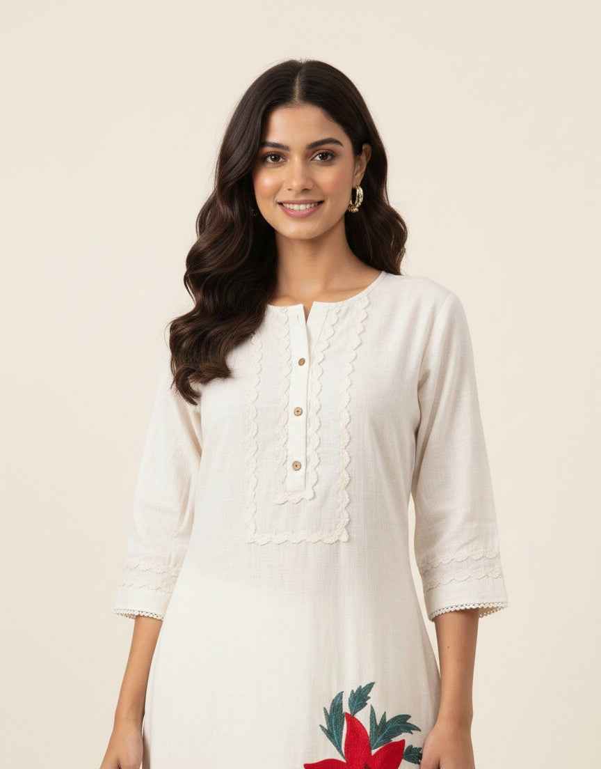 Pure Cotton Flex Two Piece Pant Set