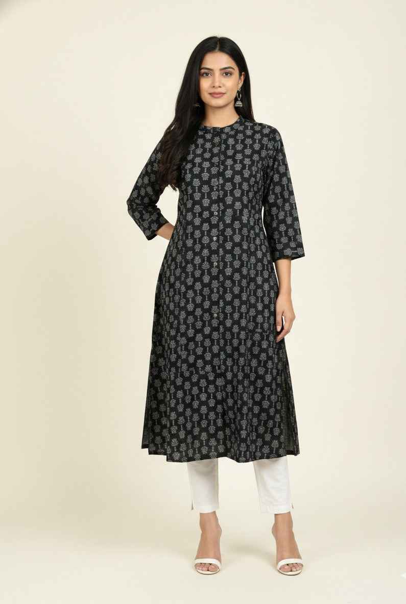 Pure Cotton A Line Only Kurtas
