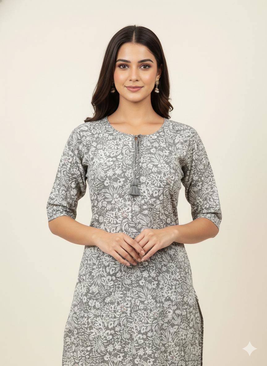 Pure cotton floral print Dupatta set