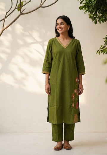 Big Size Two Piece In Cotton Fabric