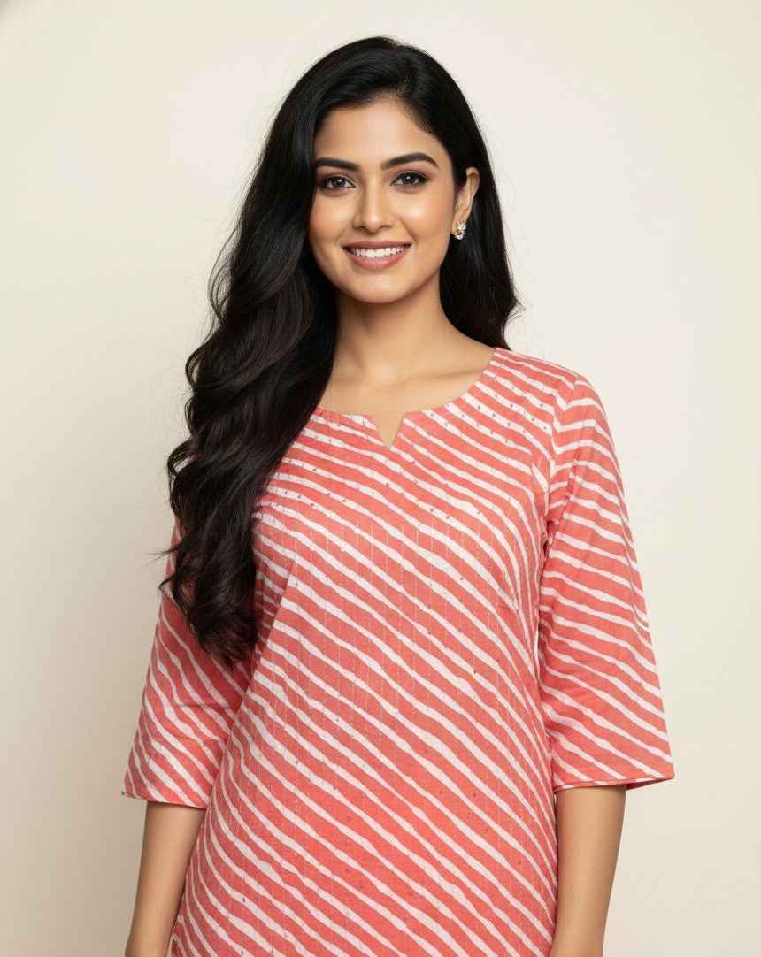 Straight Fit Only Kurta In Pure Cotton