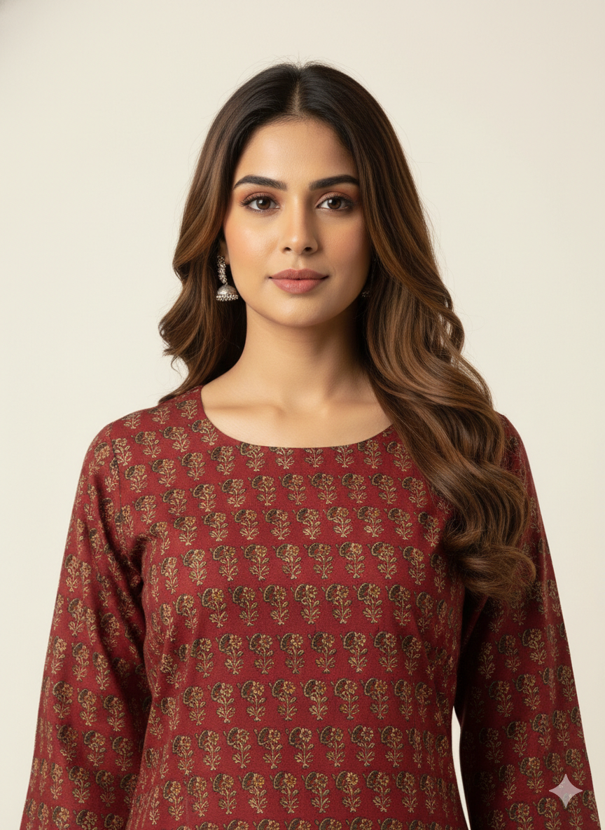 Straight Fit Only Kurta In Pure Cotton