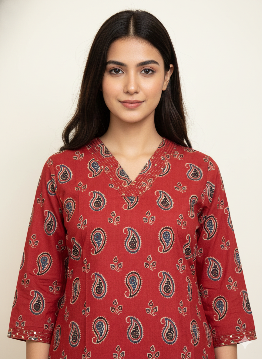 Straight Fit Only Kurta In Pure Cotton