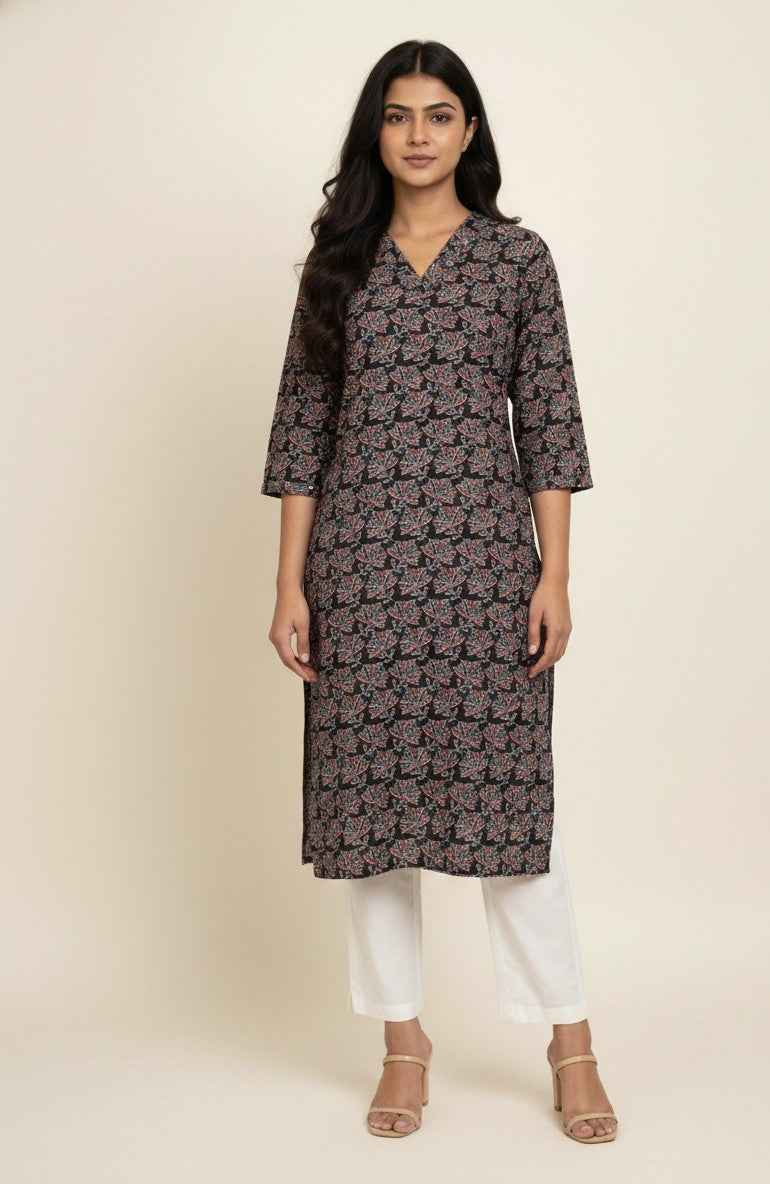 Straight Fit Only Kurta In Pure Cotton