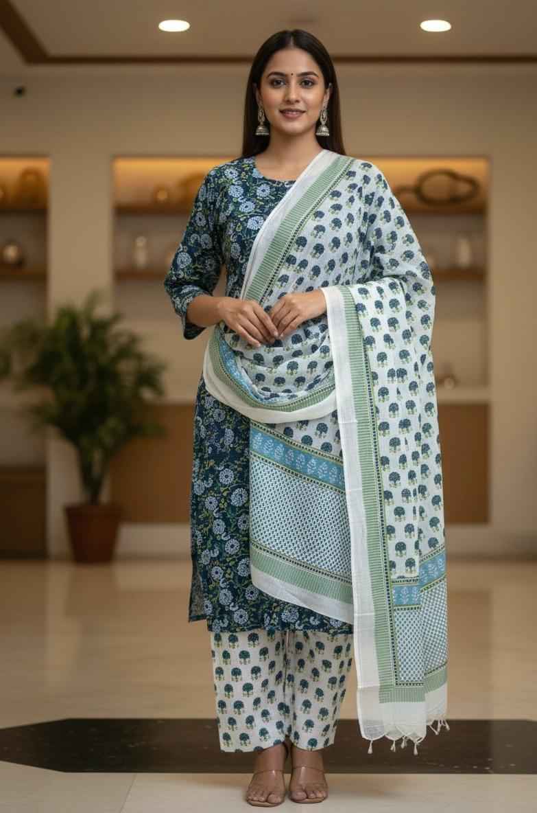 Pure cotton Dupatta set