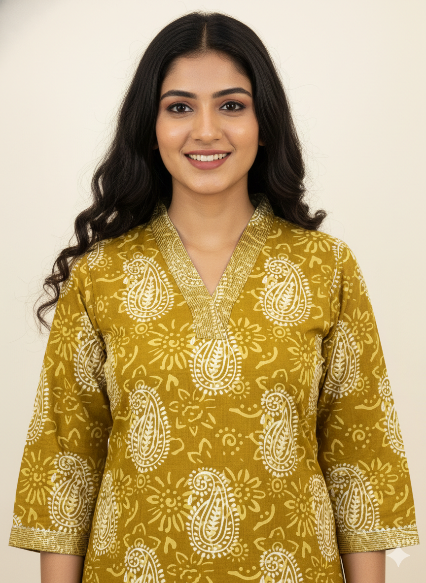 Straight Fit Only Kurta In Pure Cotton