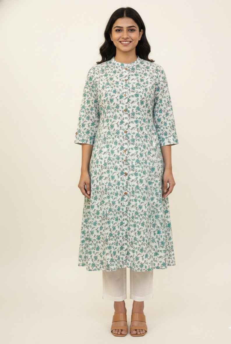 Pure Cotton A Line Only Kurtas