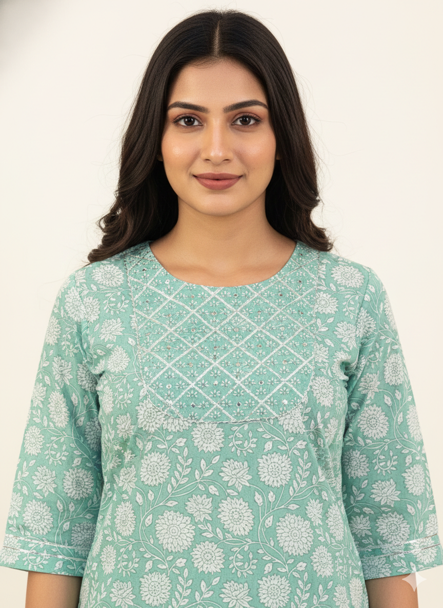 Straight Fit Only Kurta In Pure Cotton