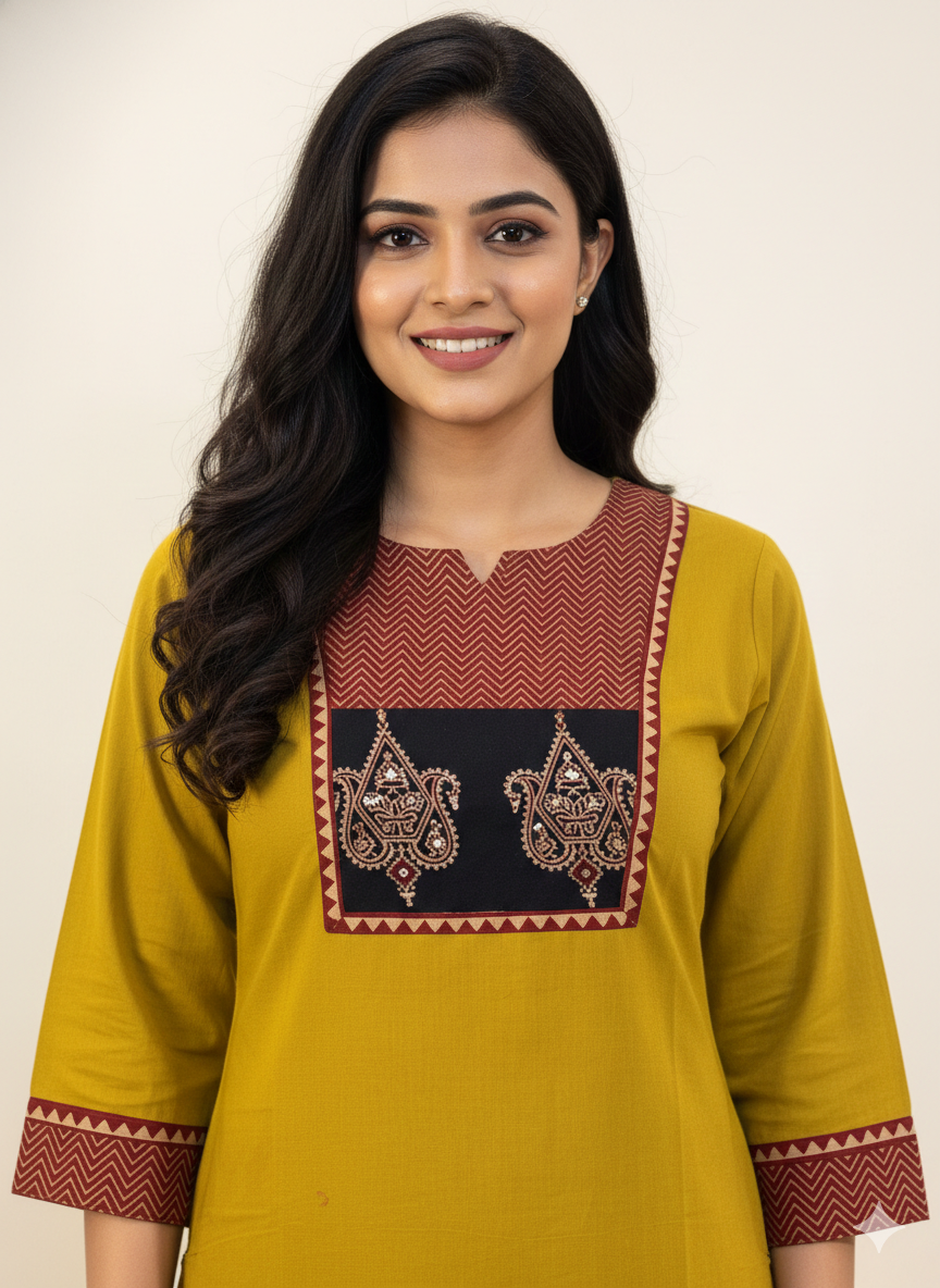 Straight Fit Only Kurta In Pure Cotton