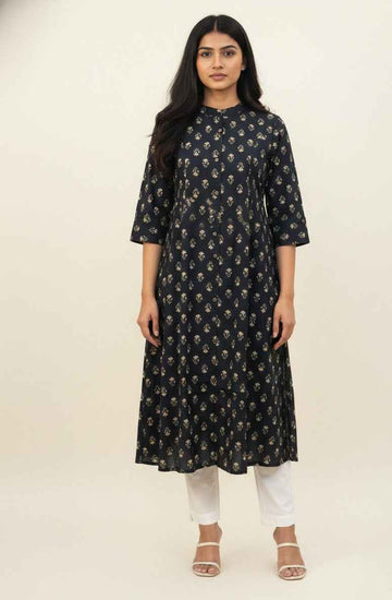 Pure Cotton A Line Only Kurtas