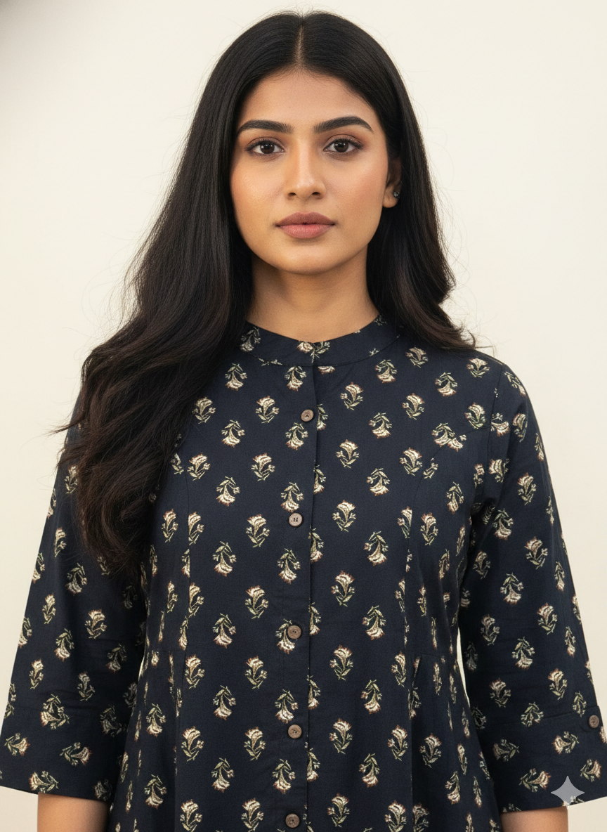 Pure Cotton A Line Only Kurtas