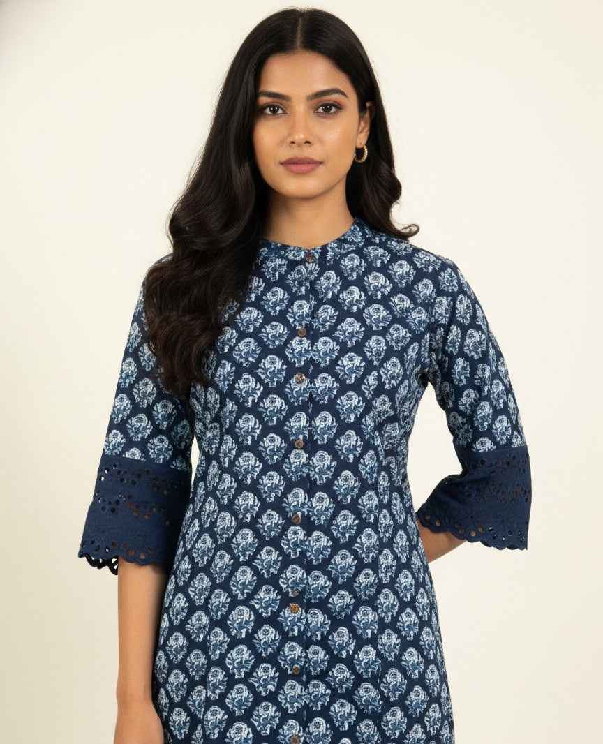 Pure Cotton A Line Only Kurtas