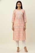 Straight Fit Only Kurta In Pure Cotton