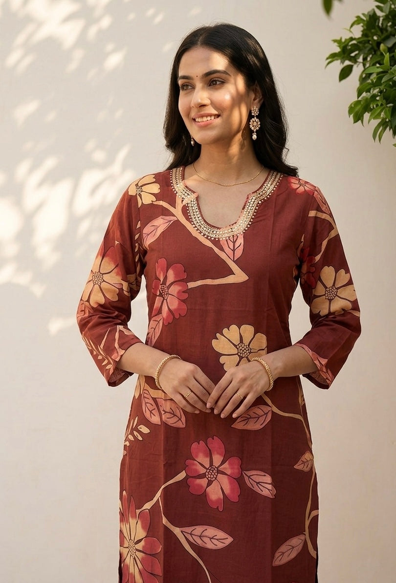 Pure Cotton Dupatta Set