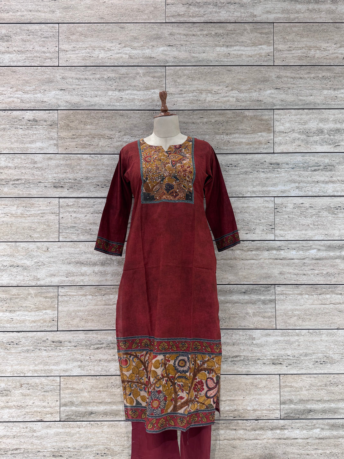 Ajrakh Print Pure Cotton Dupatta Set
