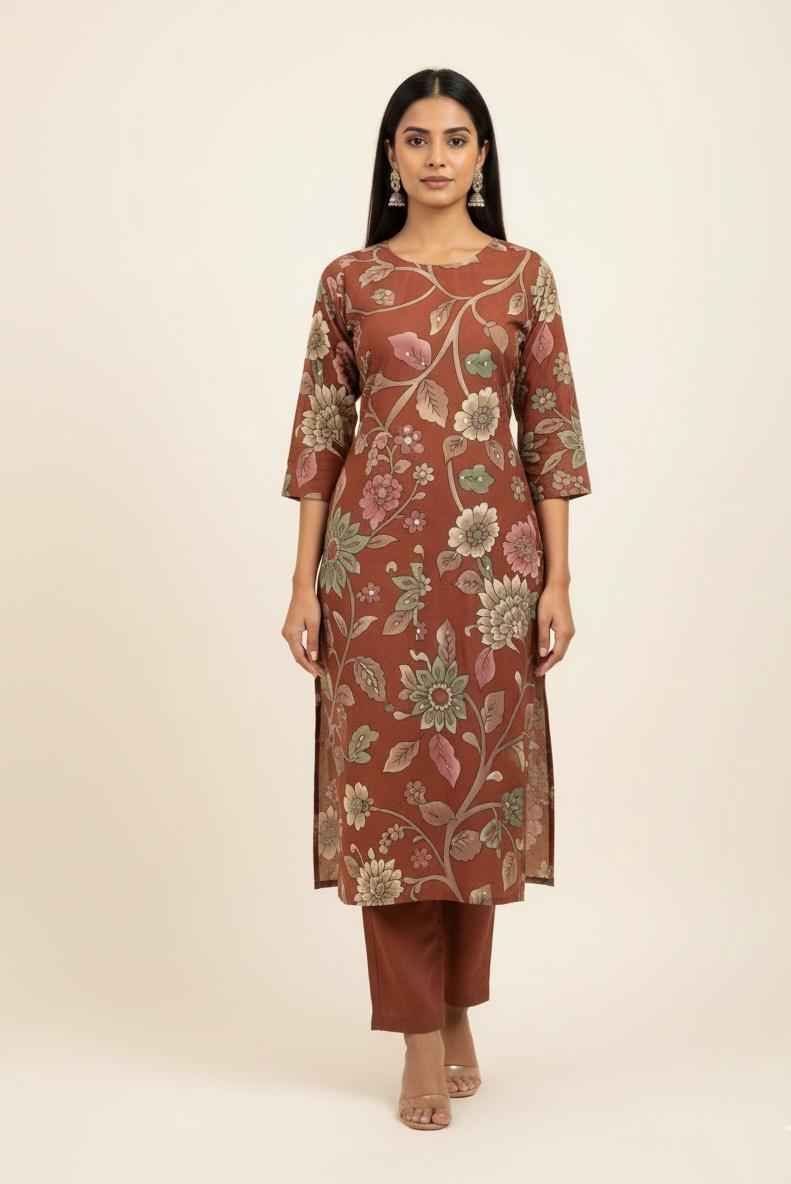 Pure cotton digital print Dupatta set