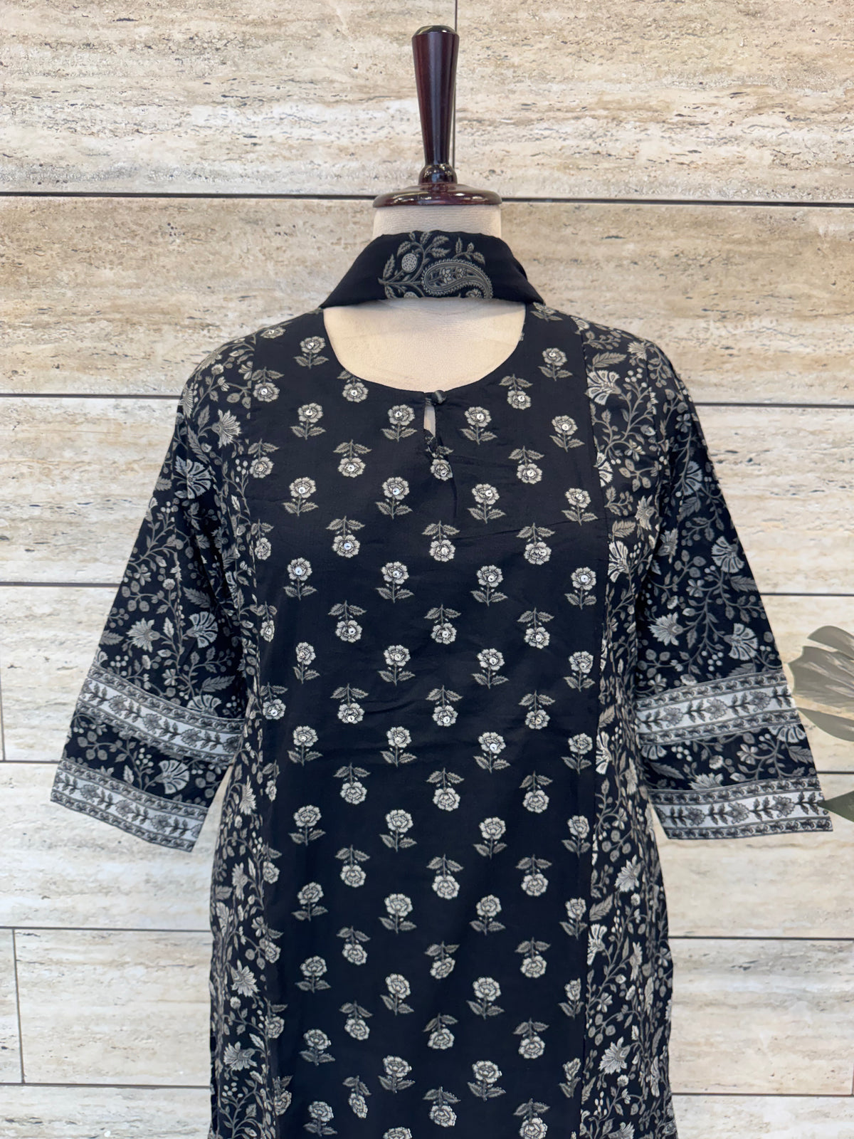 Printed Cotton Dupatta Set