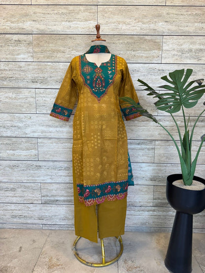 Pure Cotton Dupatta Set