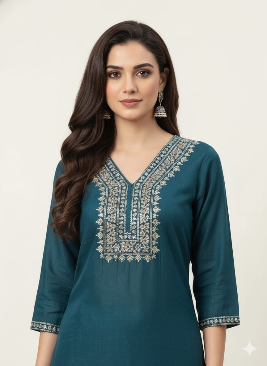 Festival Wear  Pure Shimmer Three Piece  Dupatta Set With Embroidery LC0156